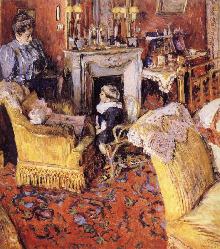 Edouard Vuillard Moruisifu and her son Sweden oil painting art